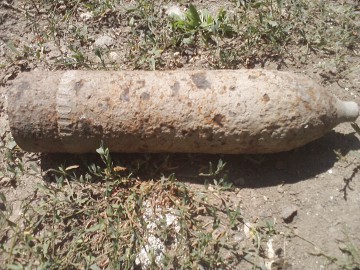 Muniţie rămasă neexplodată, găsită la Pecineaga